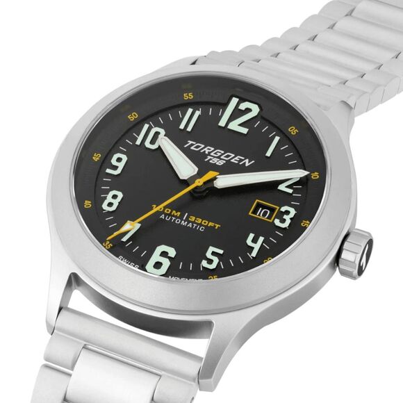 New Torgoen TN-1299 T56 Automatic 44mm Steel Bracelet Watch - Picture 3 of 4